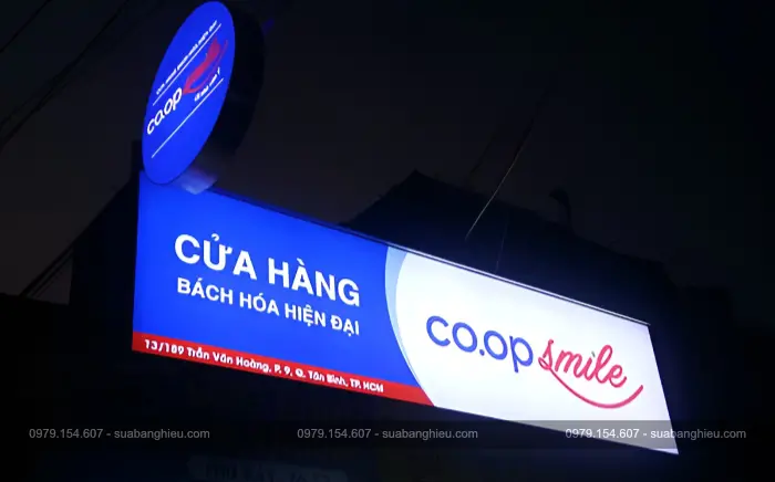 Làm Bảng Hiệu Hộp Đèn LED