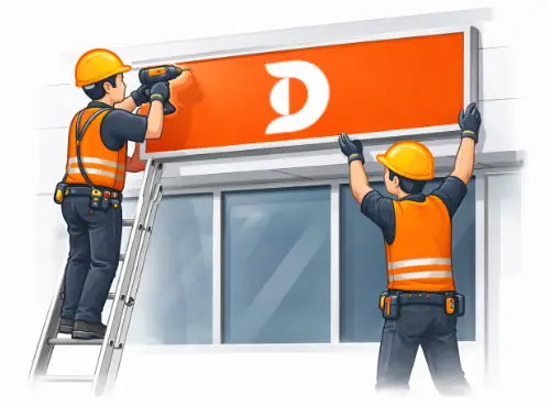 Lắp Đặt Bảng Hiệu Mới