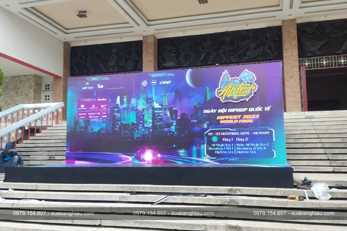 Backdrop Chào Mừng Ngày Hội Hip Hop Quốc Tế 2023