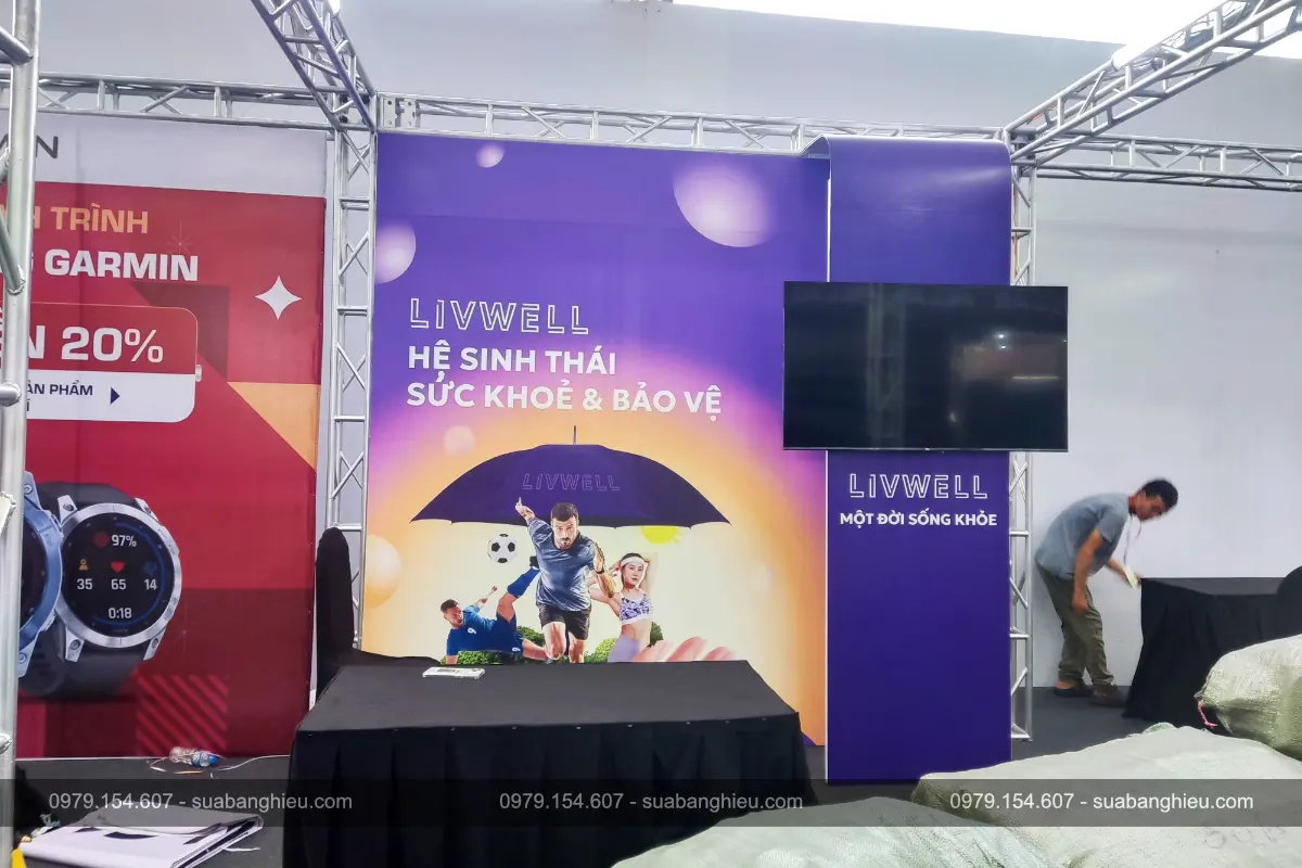 Backdrop Sự Kiện Giới Thiệu Sản Phẩm LIVWELL