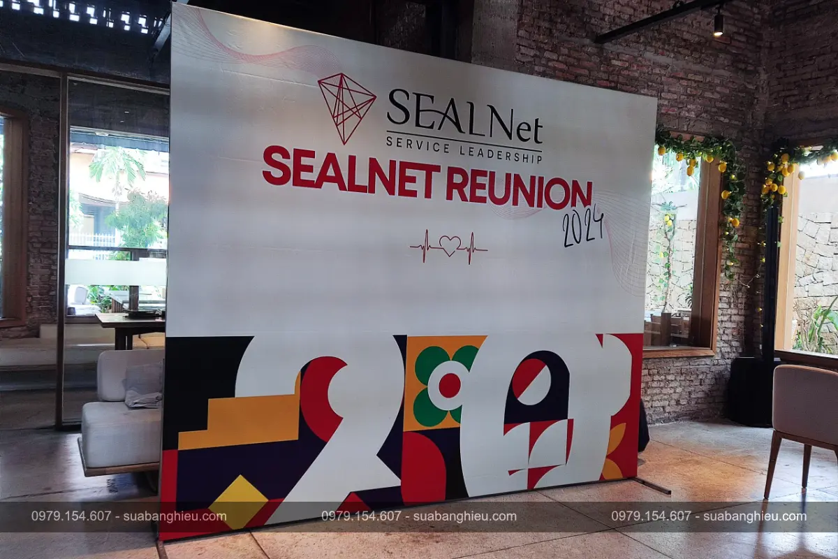 Backdrop Sự Kiện SEALNET REUNION Tại Nhà Hàng ZUMWHERE Nguyễn Trãi