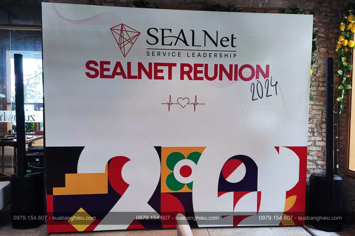 Backdrop Sự Kiện SEALNET REUNION Tại Nhà Hàng ZUMWHERE Nguyễn Trãi