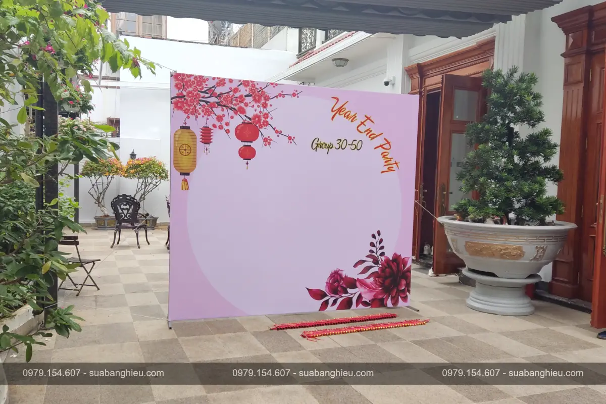 Backdrop Tất Niên Year End Party Của Group 30-50