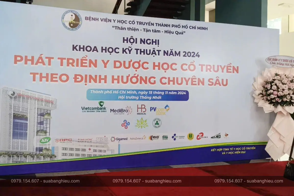 Backdrop Sự Kiện Hội Nghị Khoa Học Kỹ Thuật Năm 2024