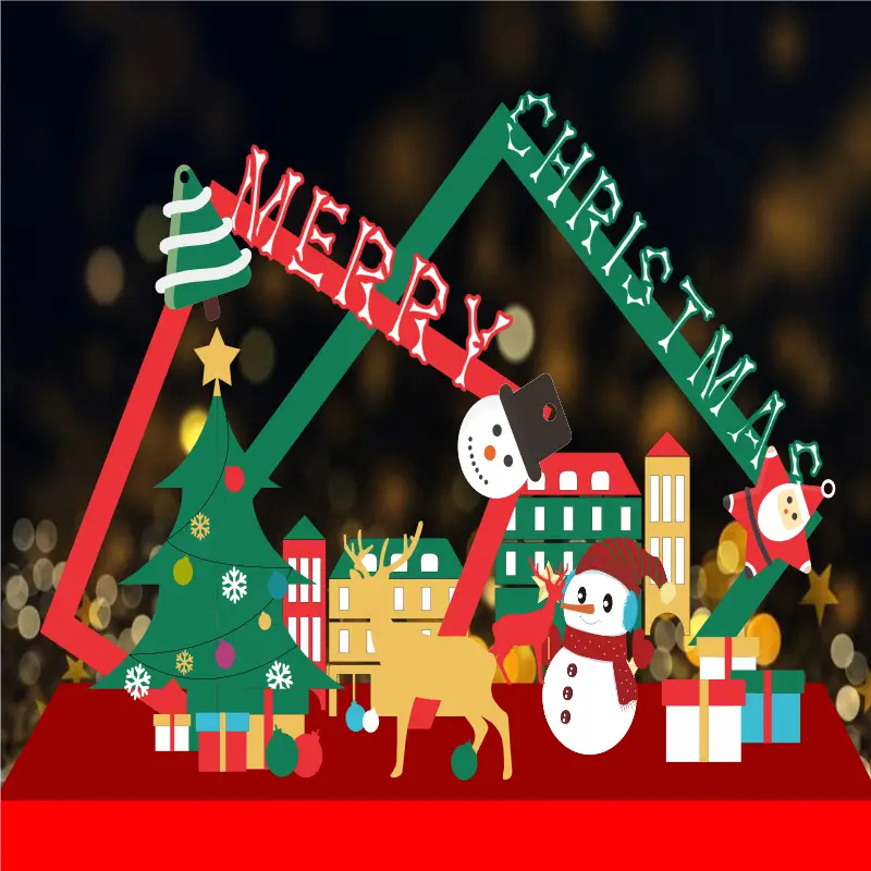 Mẫu Thiết Kế Backdrop Giáng Sinh M212