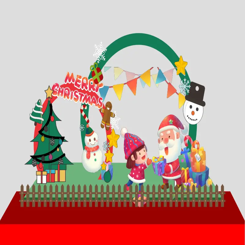 Mẫu Thiết Kế Maket Backdrop Giáng Sinh M209