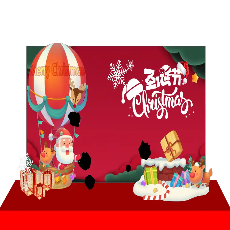 Mẫu Thiết Kế Maket Backdrop Giáng Sinh M208