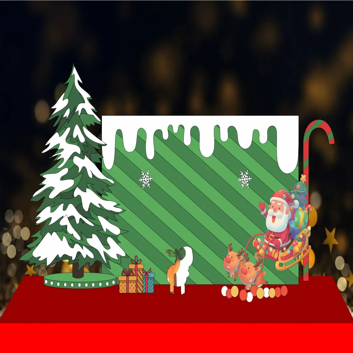 Mẫu Thiết Kế Backdrop Giáng Sinh M201