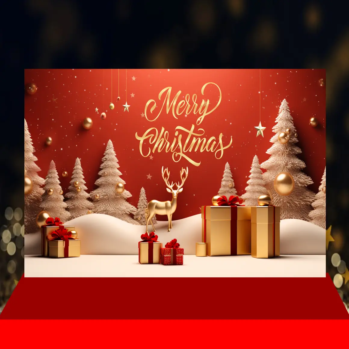 Mẫu Thiết Kế Backdrop Giáng Sinh H82