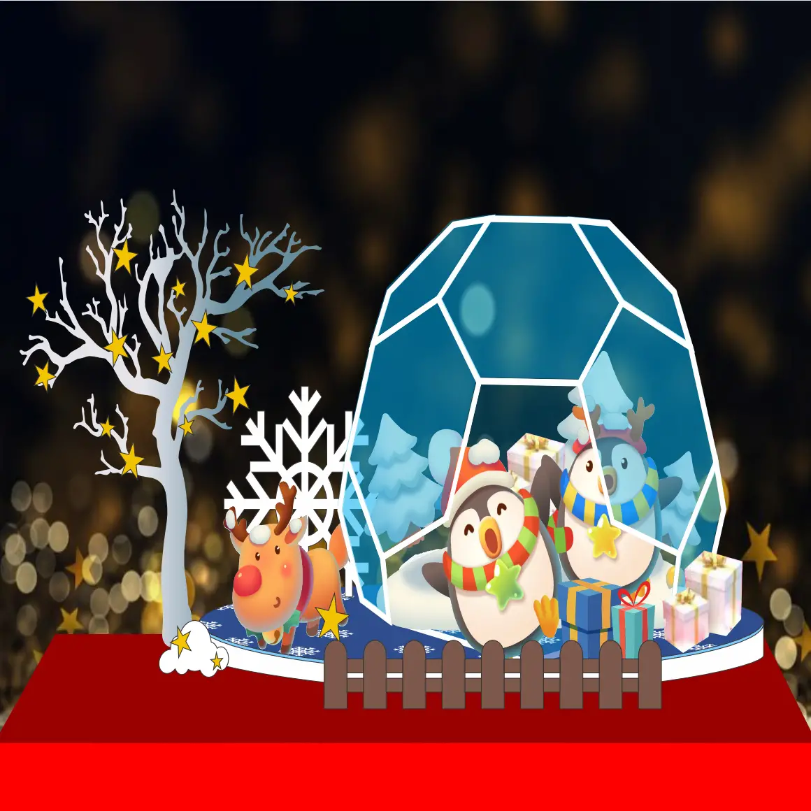 Mẫu Thiết Kế Backdrop Giáng Sinh M199