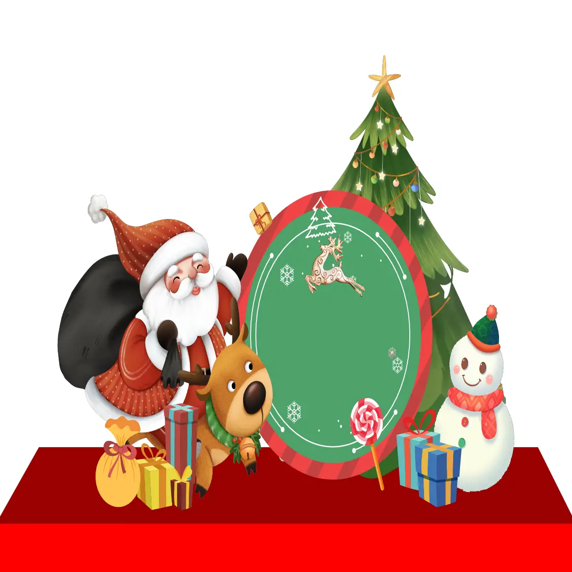 Mẫu Thiết Kế Maket Backdrop Giáng Sinh M204