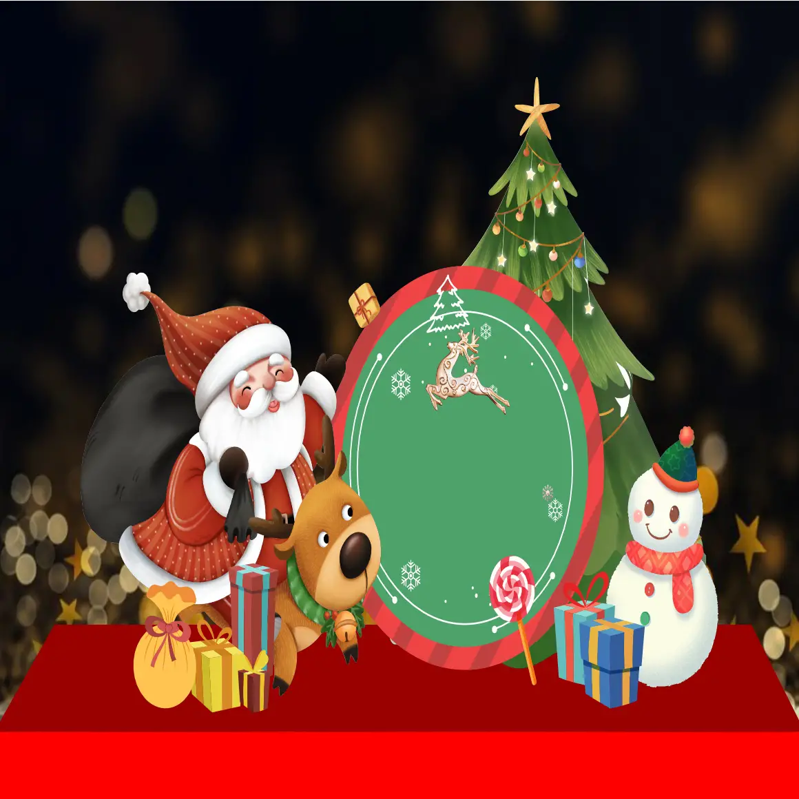 Mẫu Thiết Kế Backdrop Giáng Sinh M204