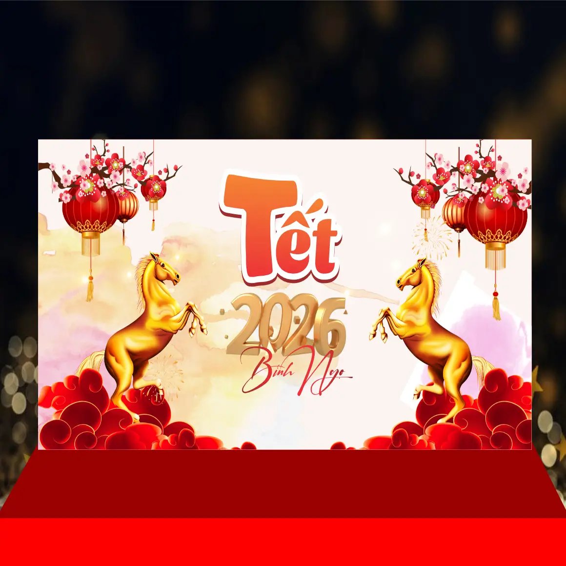 Mẫu Thiết Kế Backdrop Năm Mới H02