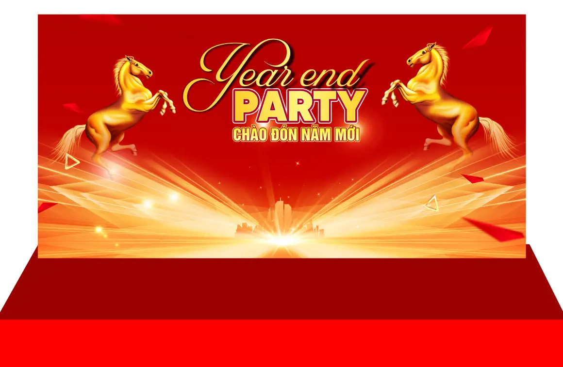 Mẫu Thiết Kế Maket Backdrop Năm Mới H05