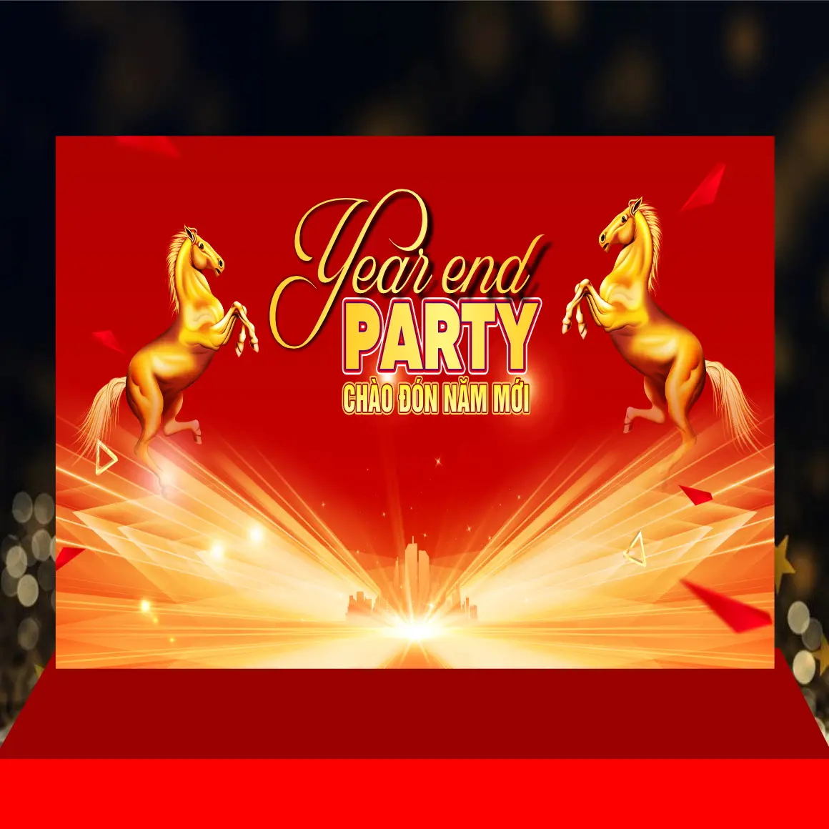Mẫu Thiết Kế Backdrop Năm Mới H05