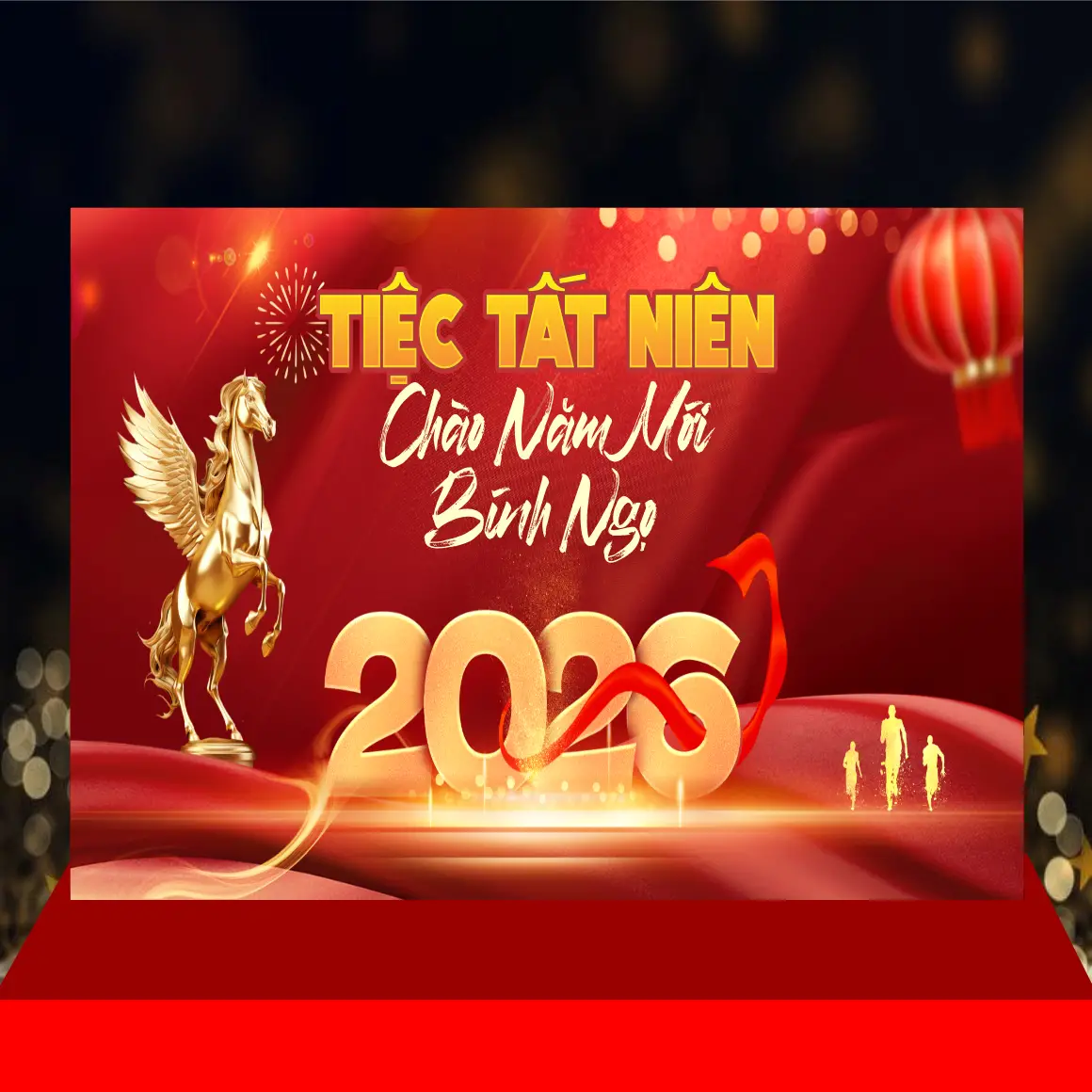 Mẫu Thiết Kế Backdrop Năm Mới H09