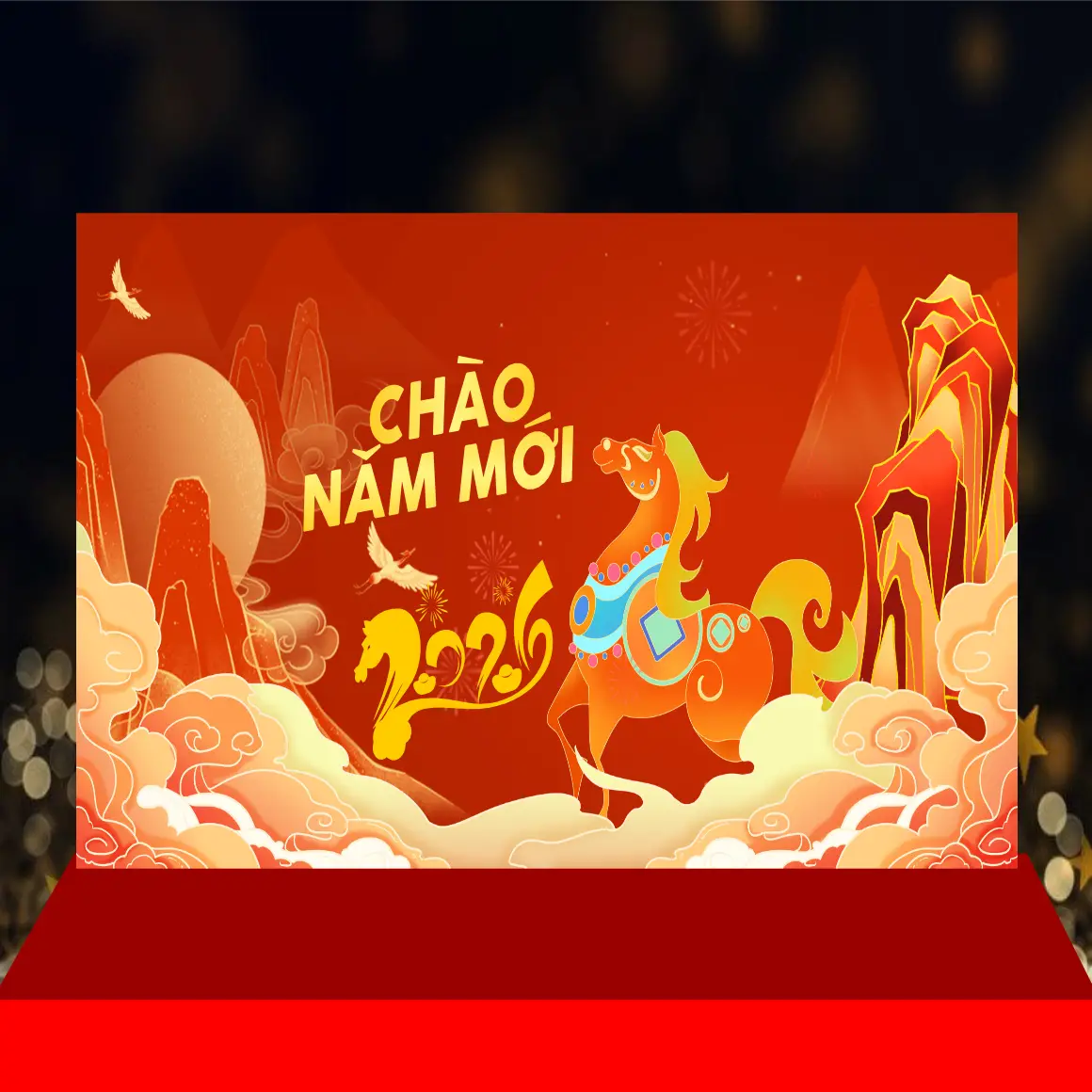 Mẫu Thiết Kế Backdrop Năm Mới H10