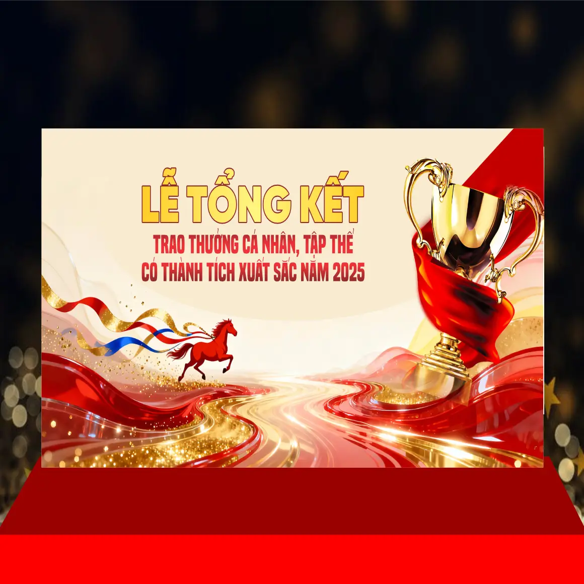 Mẫu Thiết Kế Backdrop Tổng Kết TKH68