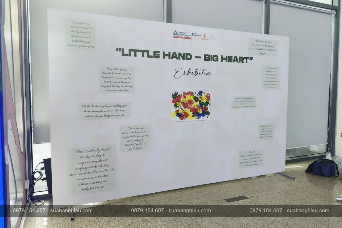 Backdrop Formex Sự Kiện Little Hand - Big Heart Tại Trường Đại Học Hoa Sen
