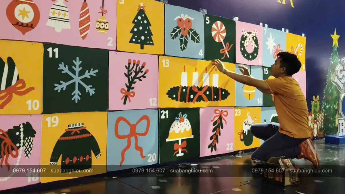 Backdrop Trang Trí Sân Khấu Sự Kiện Festive Bazzar Tại Trường Quốc Tế Đức Tp.HCM