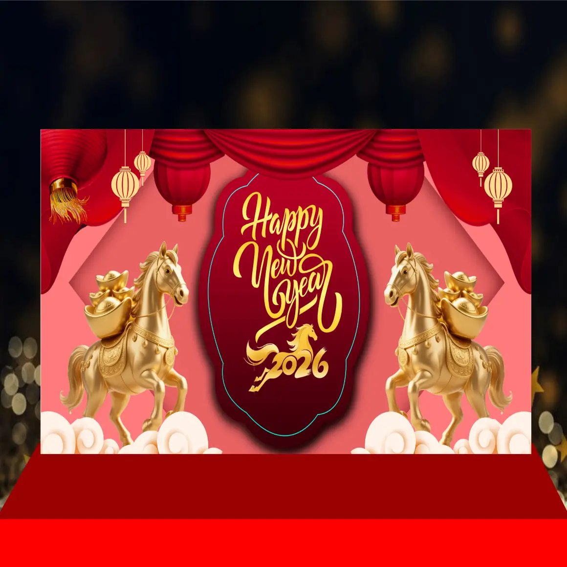 Mẫu Thiết Kế Backdrop Năm Mới H22