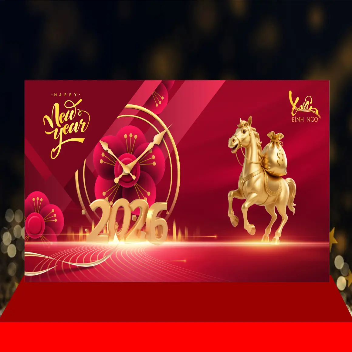 Mẫu Thiết Kế Backdrop Năm Mới H29