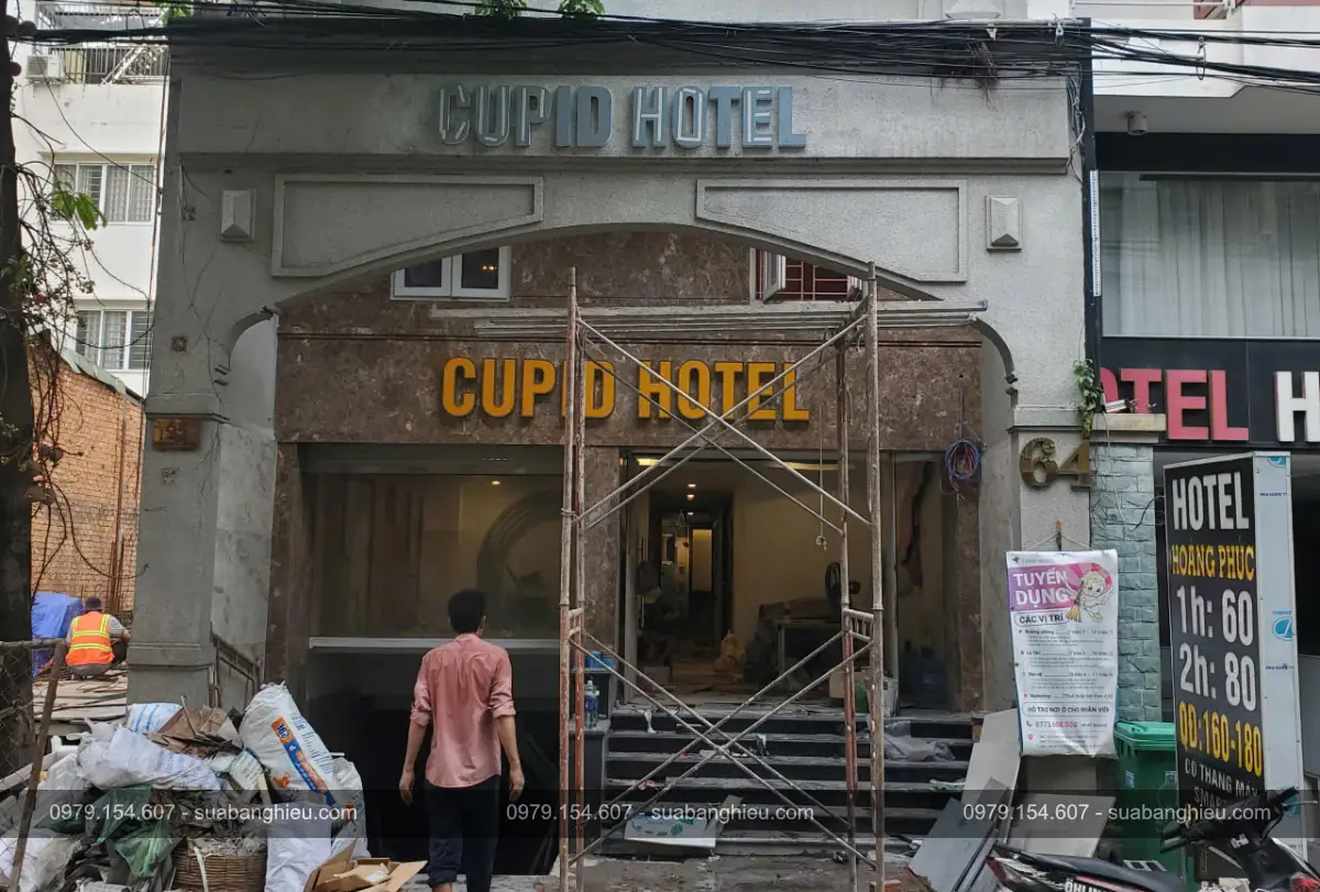 Bảng Hiệu Đèn LED Chữ Nổi CUPID HOTEL