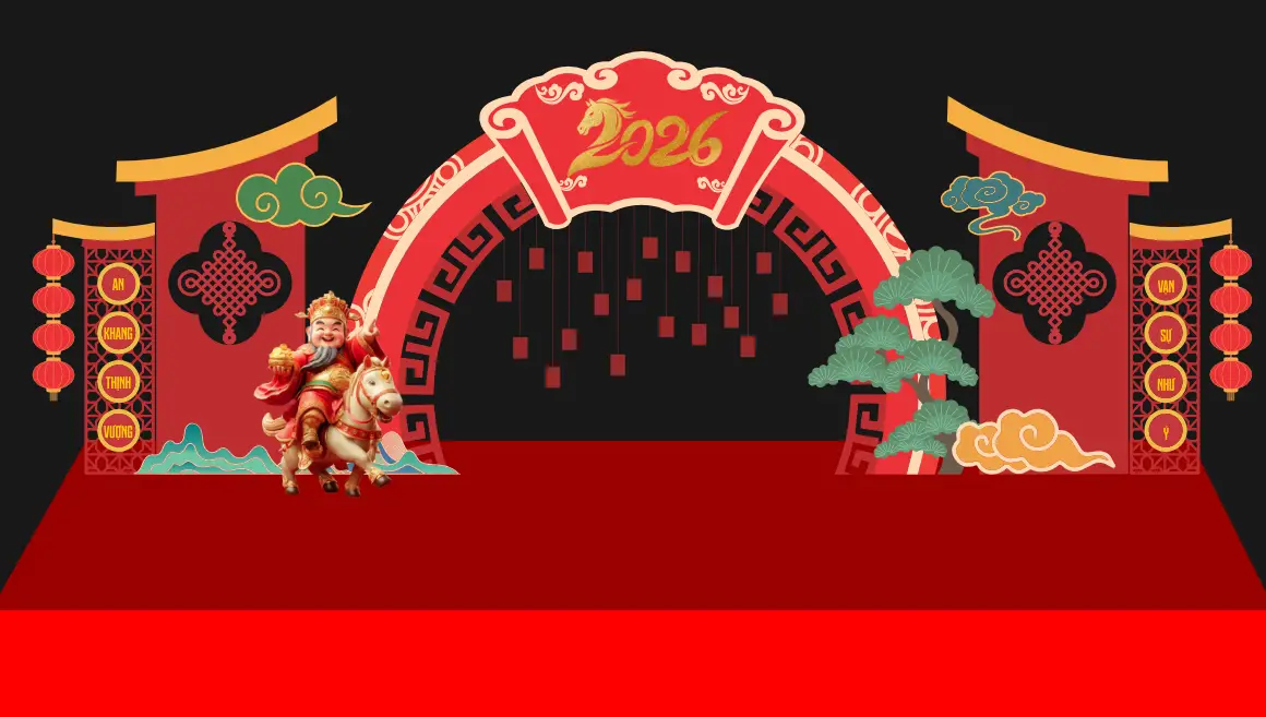 Mẫu Thiết Kế Backdrop Năm Mới F07