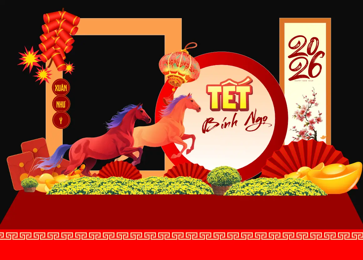 Mẫu Thiết Kế Maket Backdrop Năm Mới F29