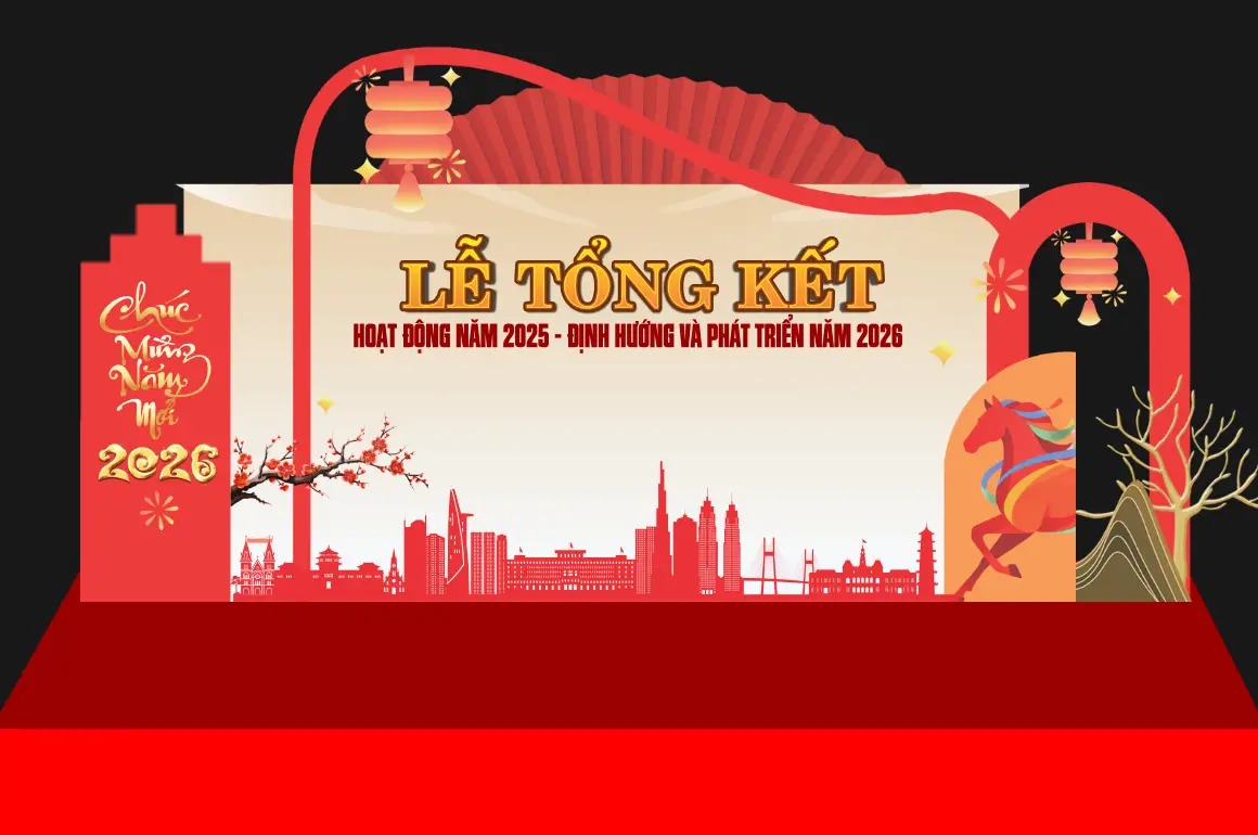 Mẫu Thiết Kế Backdrop Tổng Kết TKF32