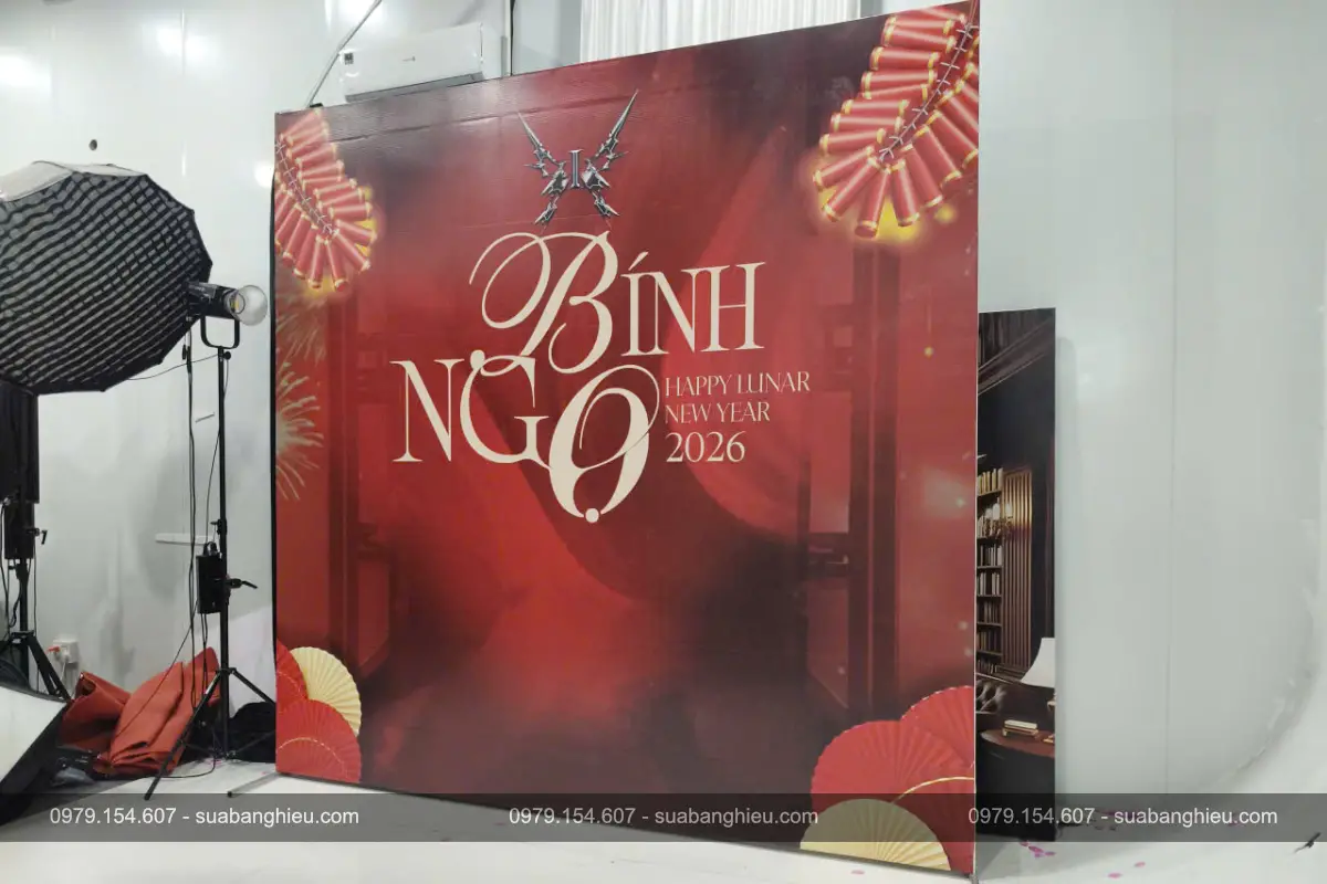 Backdrop Bạt Hiflex Livestream Tiktok Tết Bính Ngọ 2026