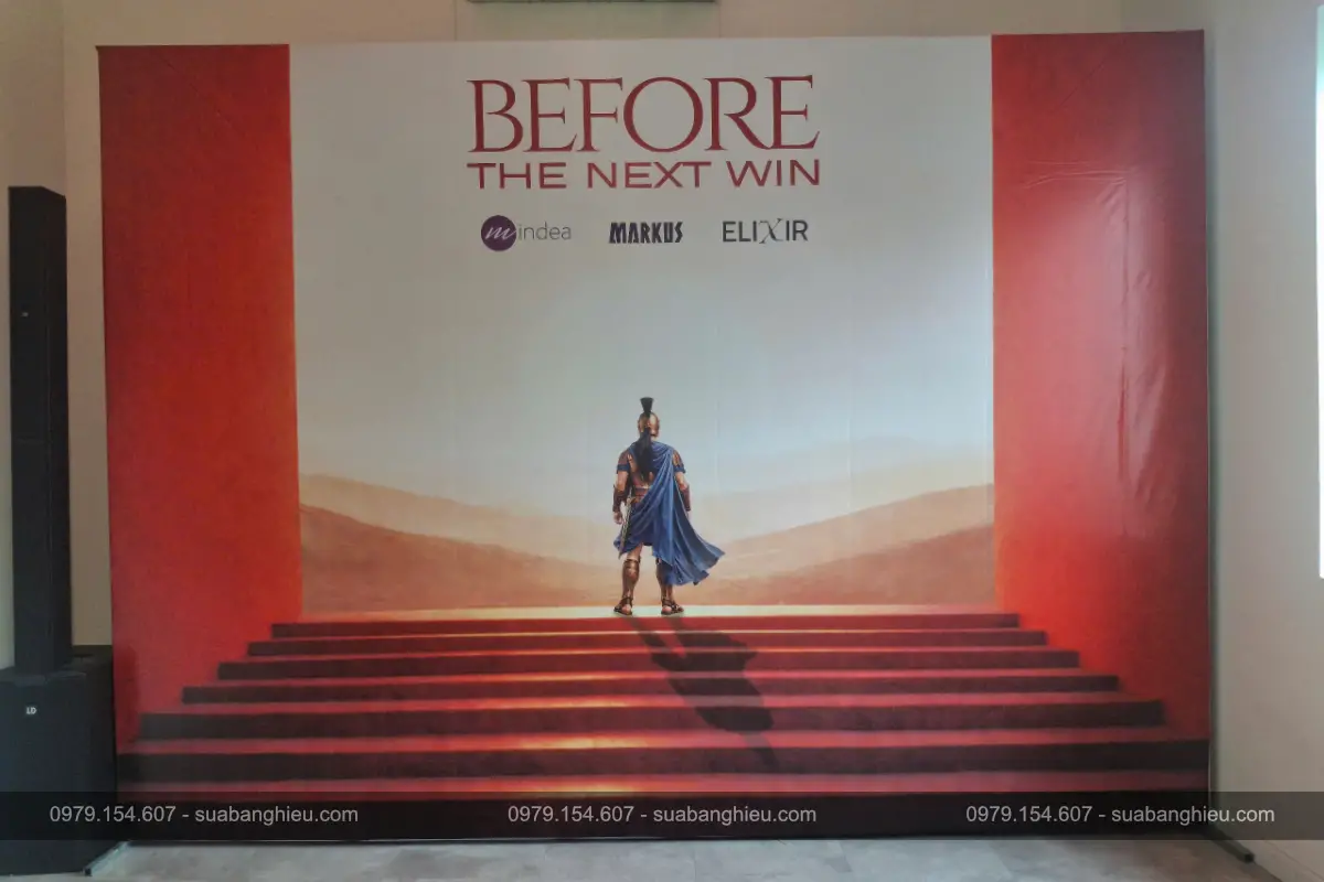 Backdrop Hiflex Tại Sự Kiện Before The Next Win Của Markus Agency Việt Nam
