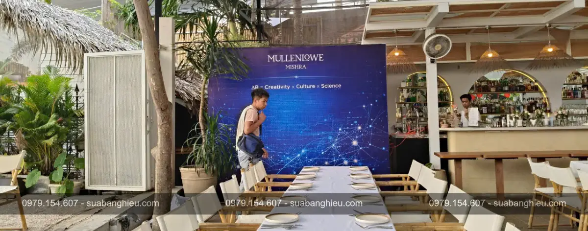 Backdrop Hiflex Tại Sự Kiện Mullenlowe Mishra Việt Nam