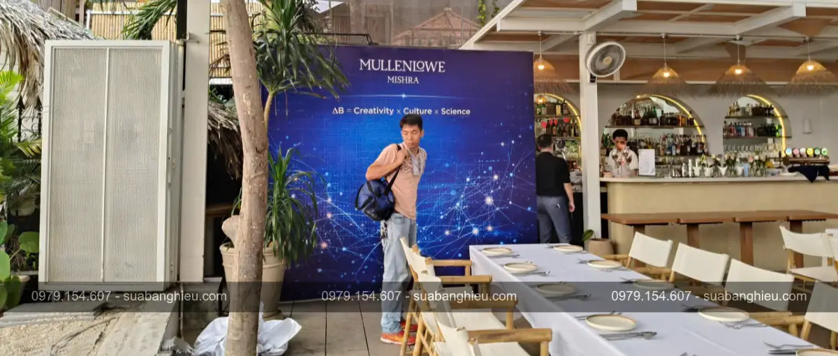 Backdrop Hiflex Tại Sự Kiện Mullenlowe Mishra Việt Nam