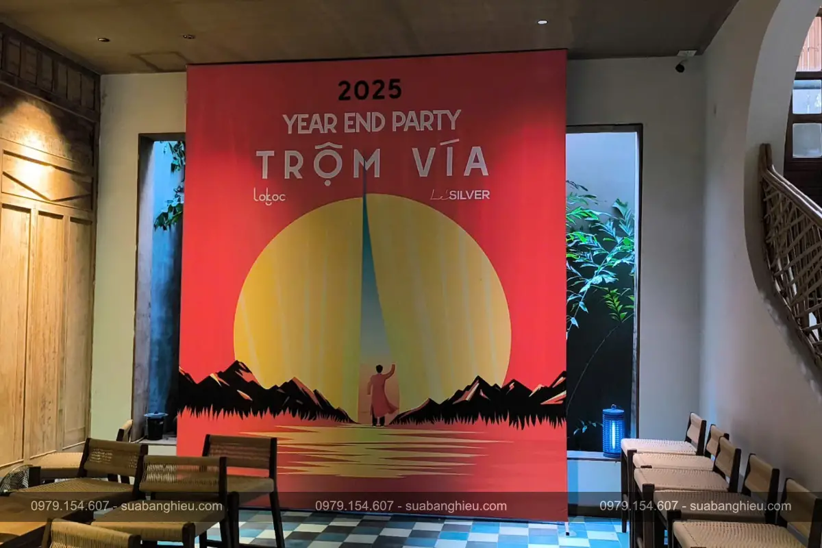 Backdrop Sự Kiện Year End Party 2025 Tại Lokoc Agency