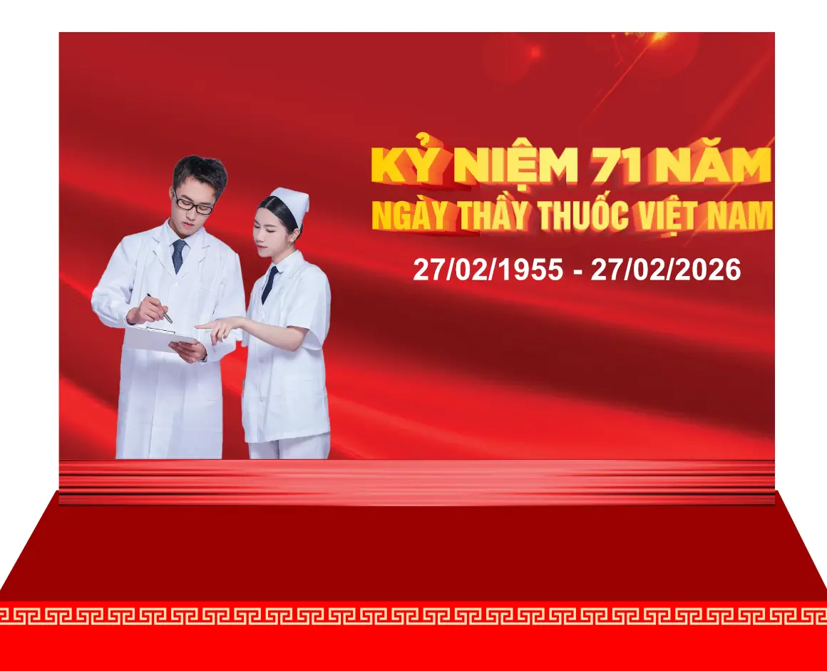 Mẫu Backdrop Kỷ Niệm 71 Năm Ngày Thầy Thuốc Việt Nam