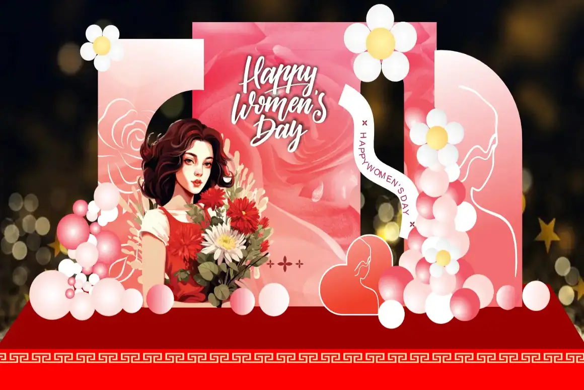 Mẫu Backdrop Formex Ngày Quốc Tế Phụ Nữ 8/3 F44