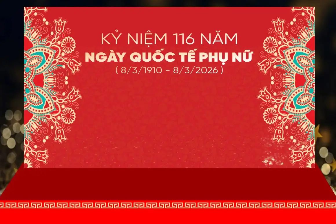 Mẫu Backdrop Hiflex Ngày Quốc Tế Phụ Nữ 8/3 H61