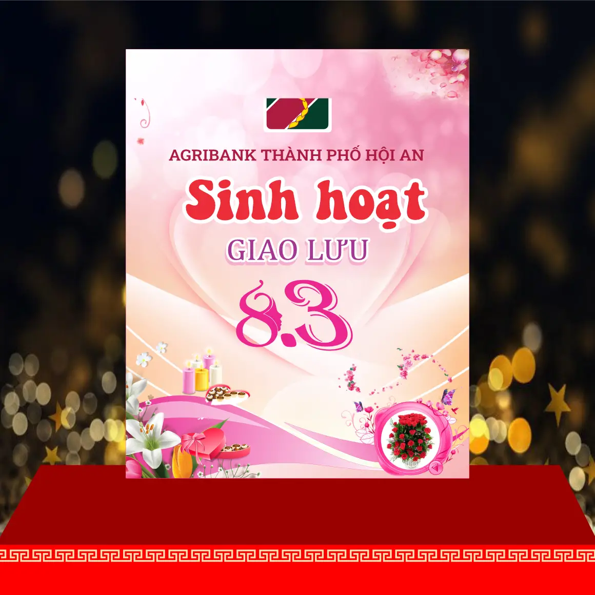 Mẫu Backdrop Hiflex Ngày Quốc Tế Phụ Nữ 8/3 HQN143