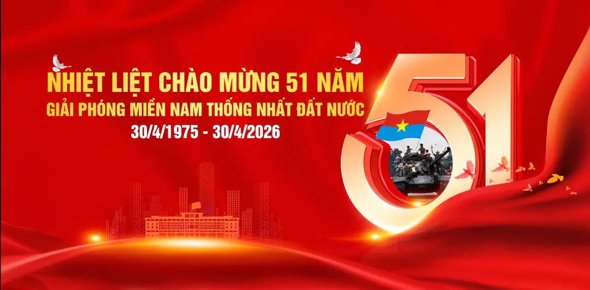 Mẫu Backdrop Kỷ Niệm Ngày Giải Phóng Miền Nam 30/4 H61