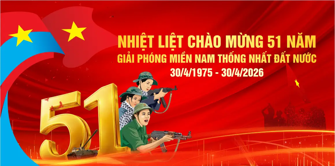 Mẫu Backdrop Kỷ Niệm Ngày Giải Phóng Miền Nam 30/4 H63