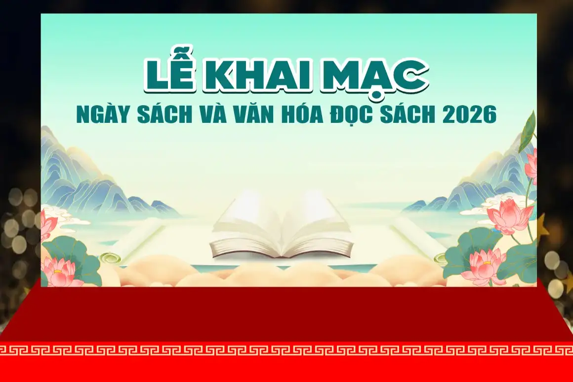 Mẫu Backdrop Hiflex Ngày Sách Và Văn Hóa Đọc Sách Việt Nam 21/04 H11