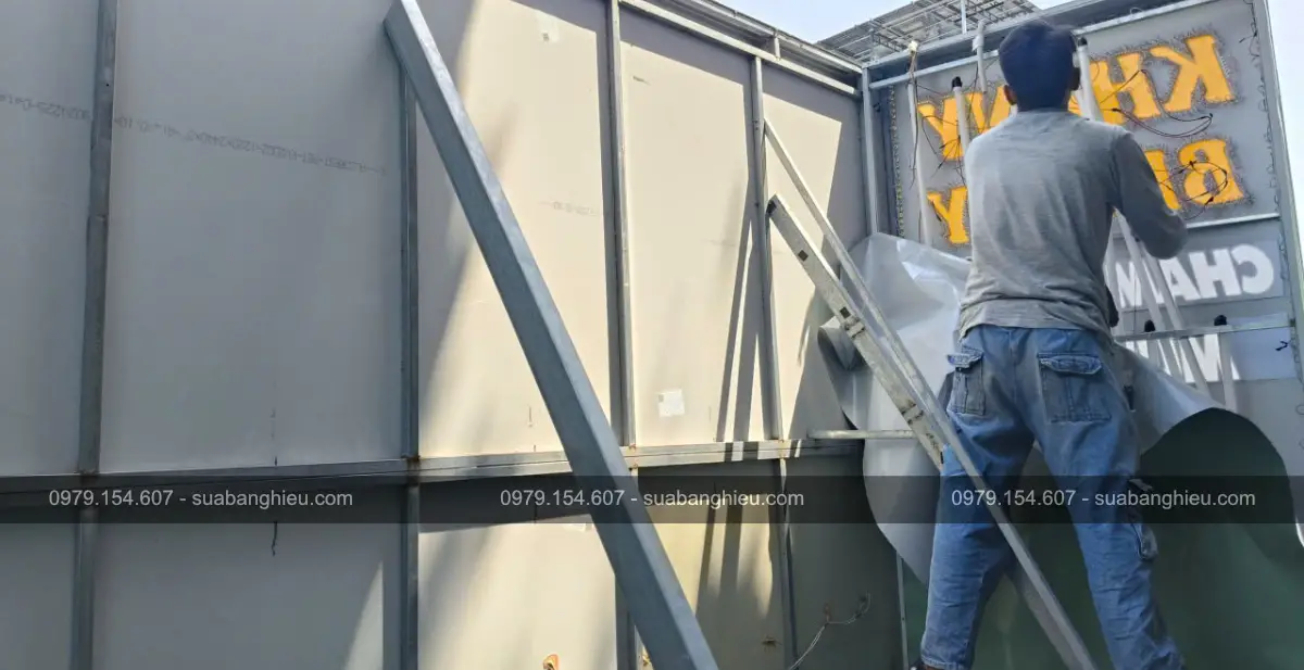 Tháo Dỡ Và Di Dời Bảng Hiệu Khany Beauty Spa