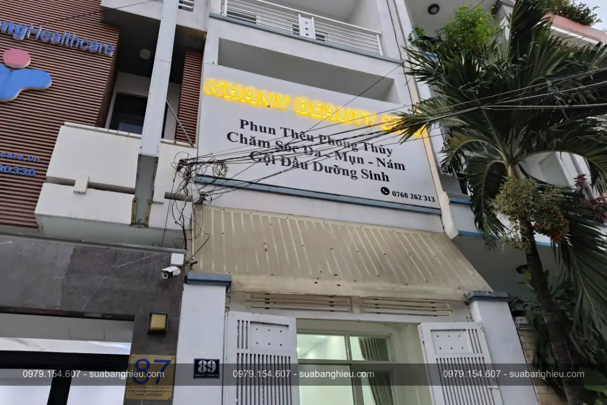 Tháo Dỡ Và Di Dời Bảng Hiệu Khany Beauty Spa