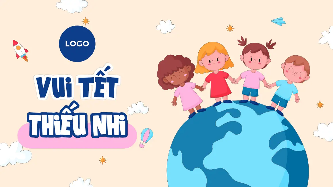 Mẫu Thiết Kế Backdrop Quốc Tế Thiếu Nhi H8958195
