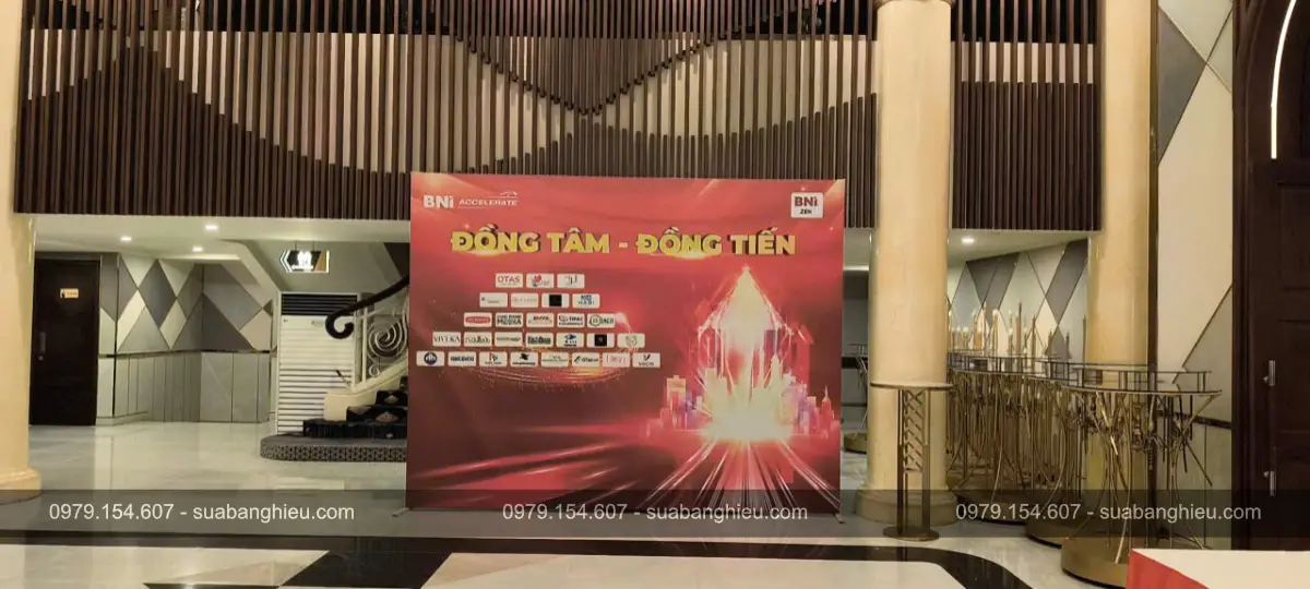 Backdrop Hiflex Giới Thiệu Chương Trình BNI Accelerate Đồng Tâm - Đồng Tiến