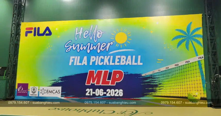 Backdrop Hiflex Tại Giải Đấu Fila Pickleball MLP