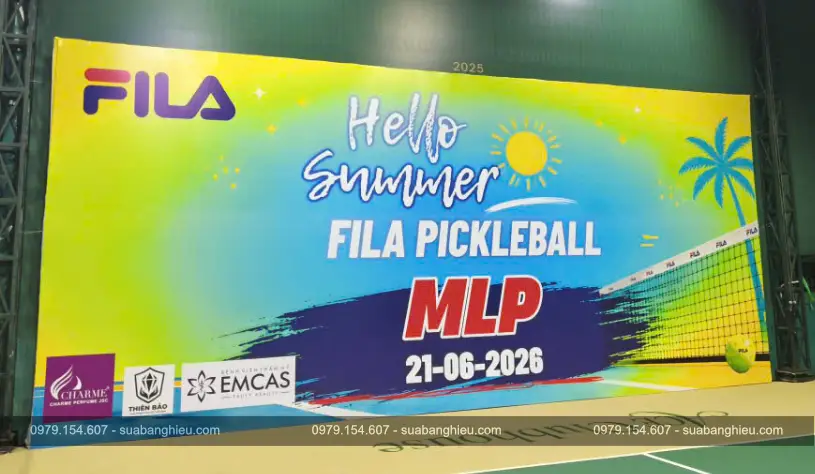 Backdrop Hiflex Tại Giải Đấu Fila Pickleball MLP