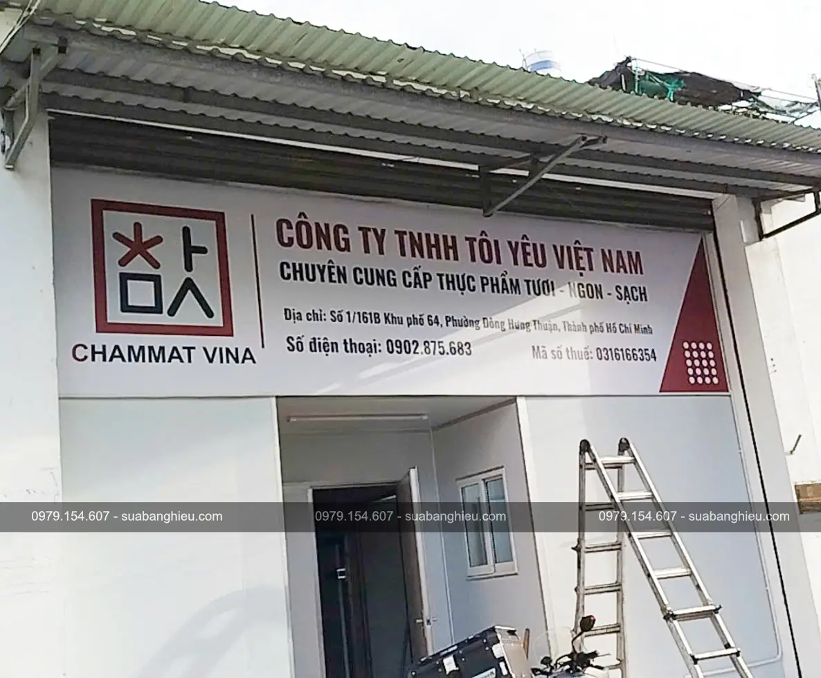 Bảng Hiệu Bạt Hiflex Công Ty TNHH Tôi Yêu Việt Nam