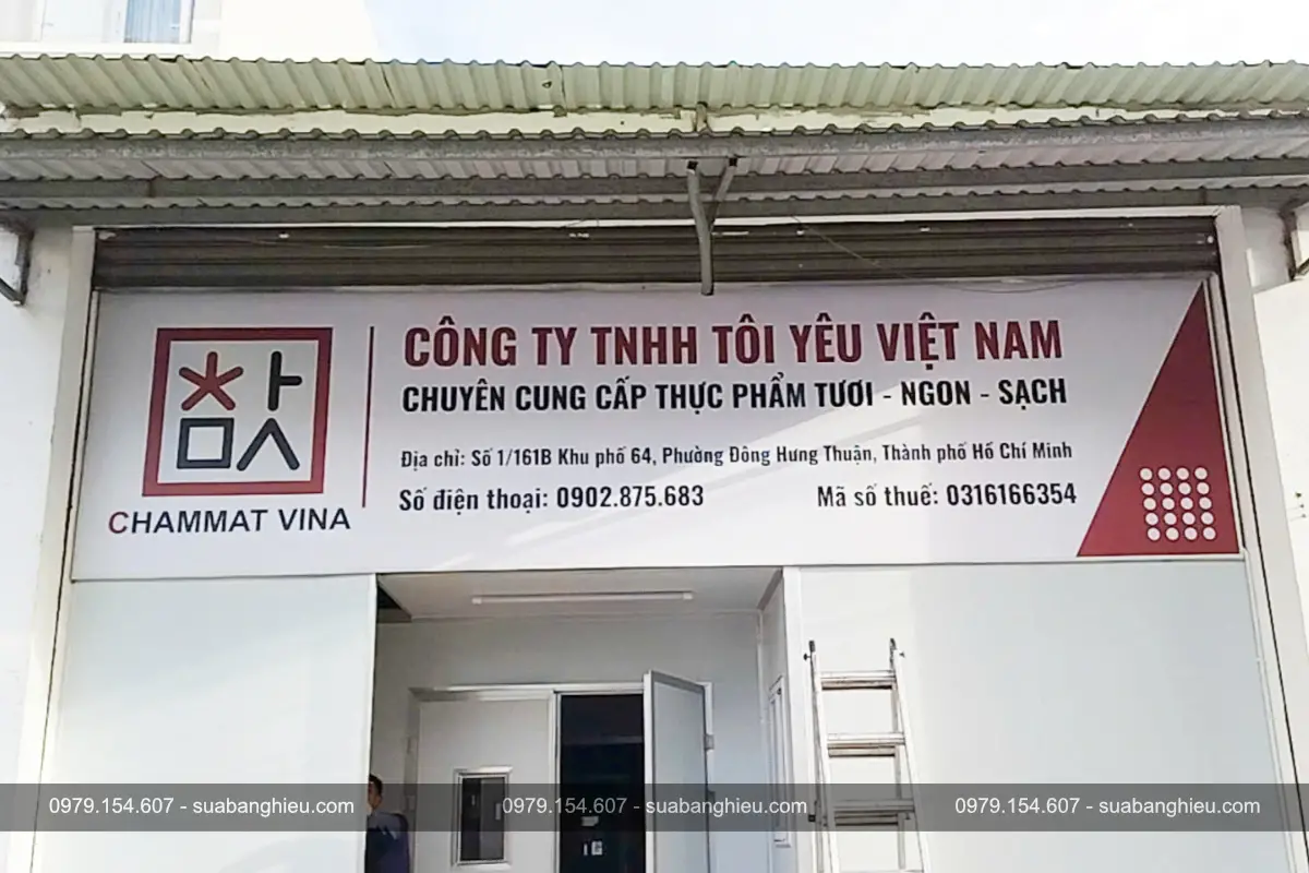 Bảng Hiệu Bạt Hiflex Công Ty TNHH Tôi Yêu Việt Nam